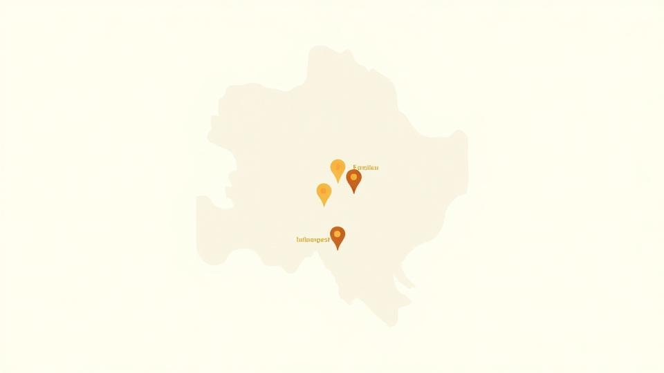 Stylized map highlighting locations of active senior resources in Austin, Texas, showing parks, community centers, and wellness studios.