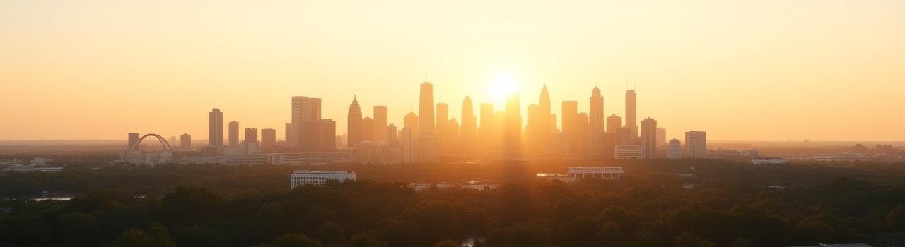 Panoramic view of the Austin, Texas skyline in warm sunlight, representing our local roots and welcoming spirit.