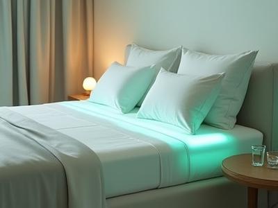 ChiliPad or Ooler device on a bed